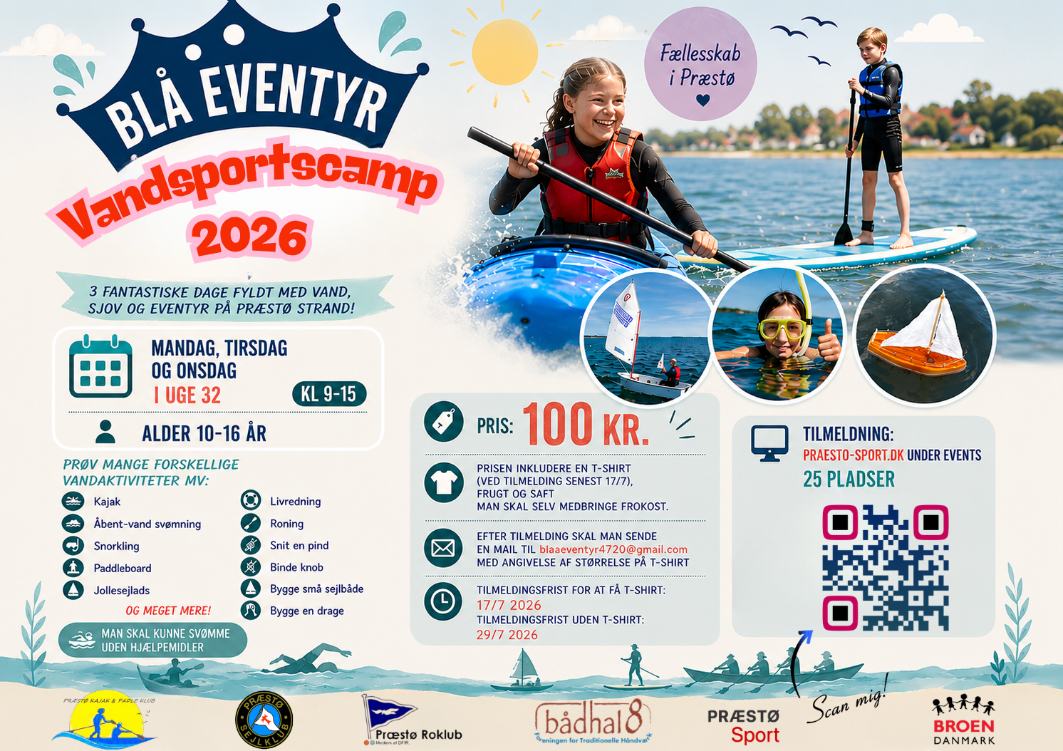 Blå eventyr - vandsportscamp 2026